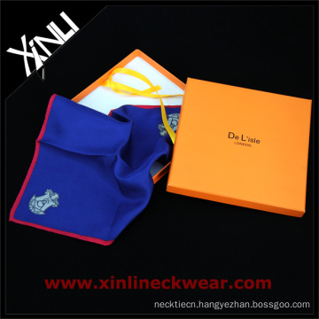 Orange Custom Logo Stamping Packaging Scarf Gift Box